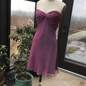 Shoshanna silk strapless Cocktail dress sz 8